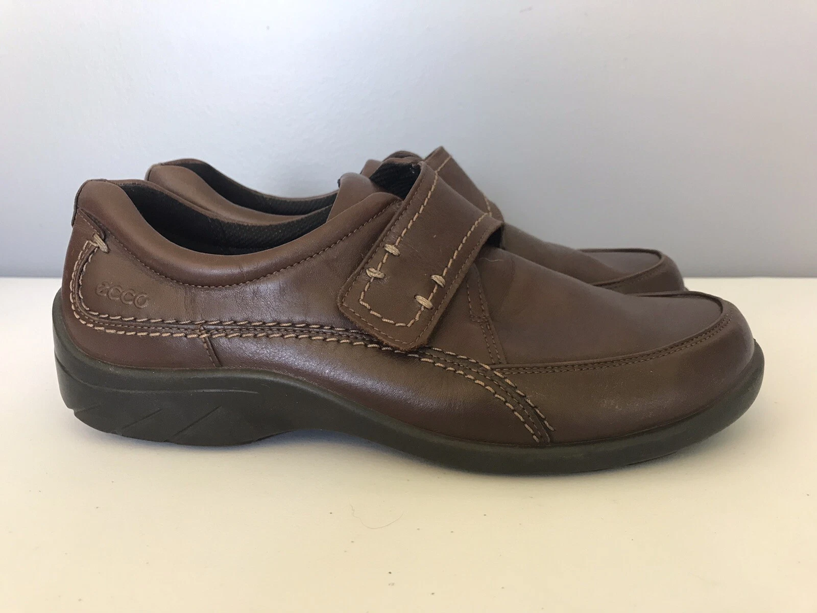 Scarpe mocassini comodi Ecco Wave Munk marroni donna taglia 40