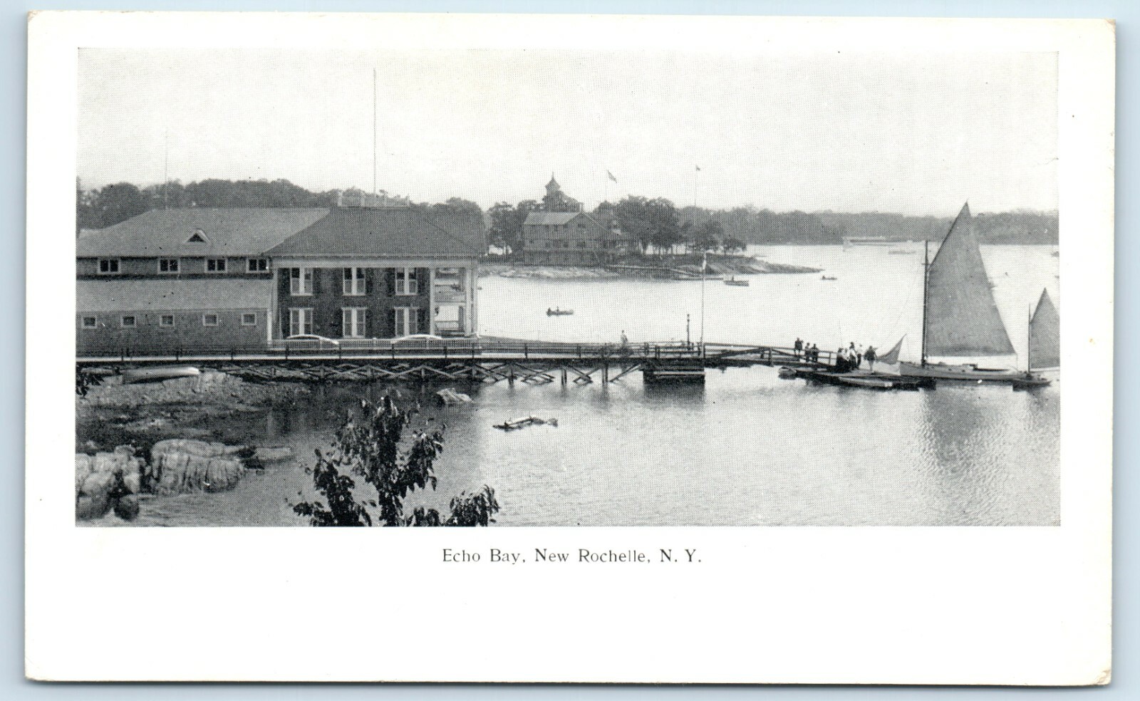 Postcard Echo Bay, New Rochelle NY unused A158 eBay