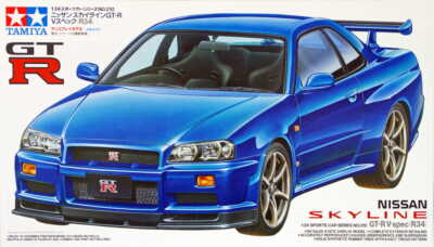 TAMIYA 24210 1:24 Nissan Skyline GT-R V-spec (R34) Plastic Model Kit