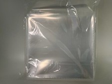 2000 NEW HIGH QUALITY CRYSTL CLEAR POLY PP CD SLEEVE W/FLAP, PSP80 STITCHED EDGE
