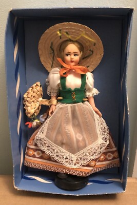domein『crown』 Italy antique doll Vintage ITALIAN DOLL Made In