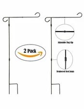 Garden Flag Pole Stand - 2Pack - 36" Tall by 17.5" Wide - Limited Clearance Sale