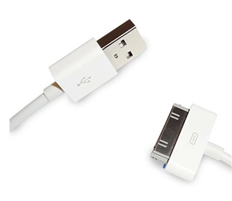 2X 6FT 30 pin USB Charging Data Cable Cord for iPad 1/2/3 iPod Nano 1-6 - Image 2 of 3