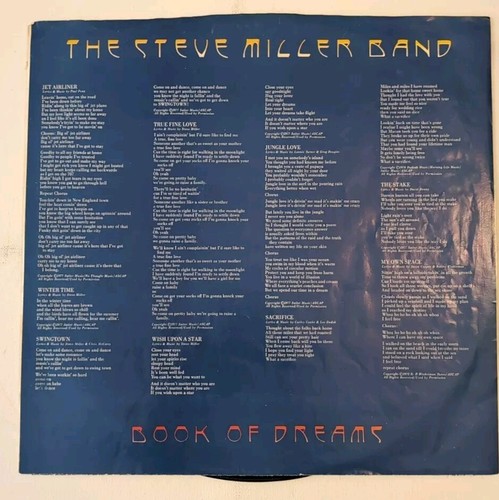Steve Miller Band – Book Of Dreams - 1977 - Capitol Records – R 114443 Vinyl - Imagen 4 de 8