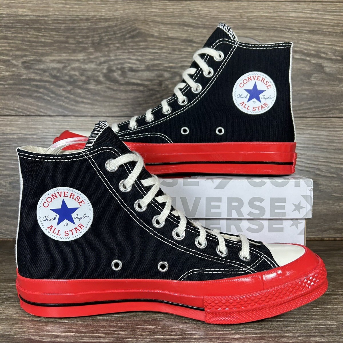 Converse Mens Chuck Taylor All Star 70 Hi Comme Des Garcons Converse Mens Chuck Taylor All Star 70 Hi Comme Des Garcons