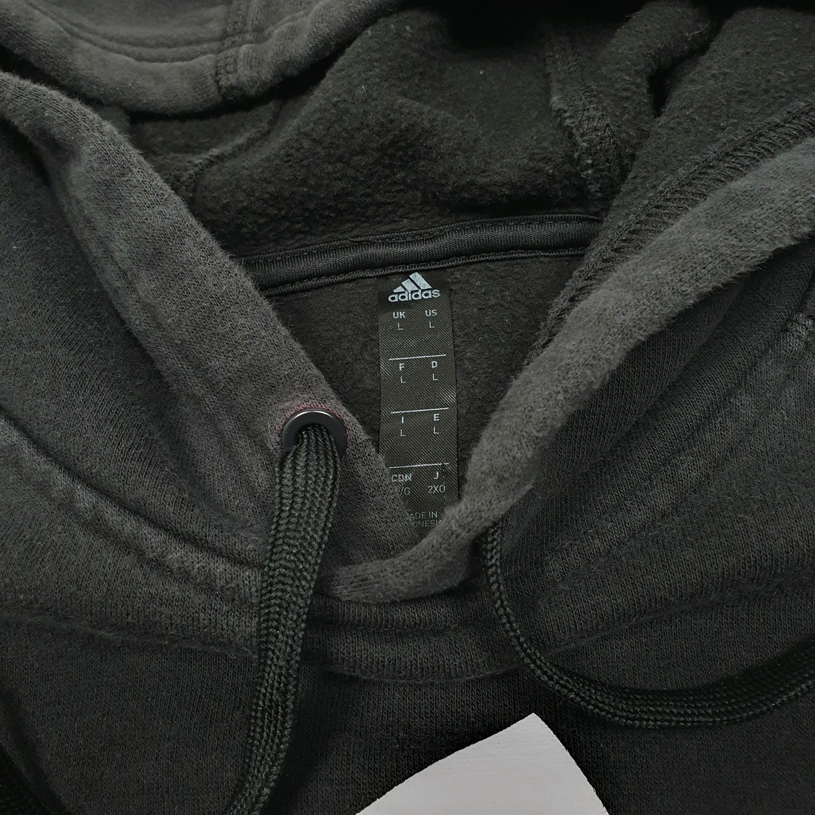 ADIDAS Hoodie Cotton Jumper Sweatshirt Mens L image 2