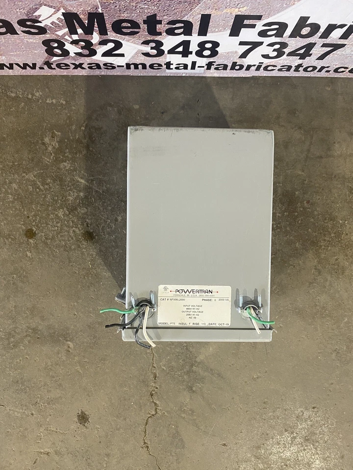 Transformador de propósito general Powertran NF006L200 208/480V 60Hz 0Ph  Foto 4 de 4