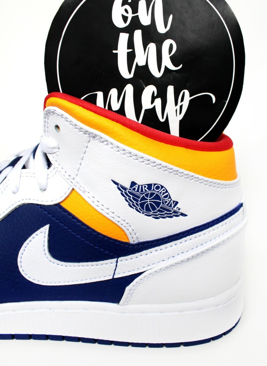 AIR JORDAN 1 MID ホワイト/レーザーオレンジ 27cm Nike MEN'S Air Jordan 1 Mid SE Electro Orange SIZE 10.5 AJ1