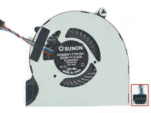 HP EliteBook 9470 9470M Laptop CPU Fan EF50050V1-C100-S9A 702859-001 9480 9480M
