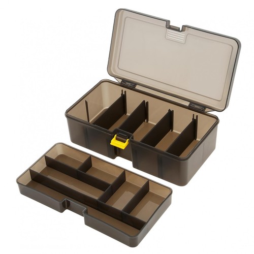 Fishing Tackle Large Box 10 Compartments with adjustable Dividers Storage Case - Picture 3 of 11