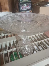 Crystal Glass Fruit/candy Pedestal Dish