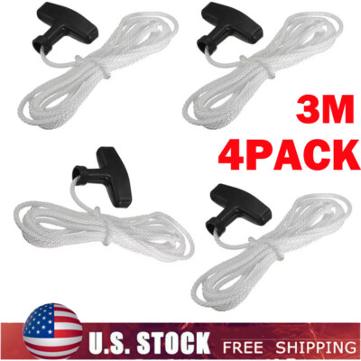 #ad 4PC 3M Pull Starter Start meters Rope Cord Line For Lawnmowers Mower Best.NEW $10.48