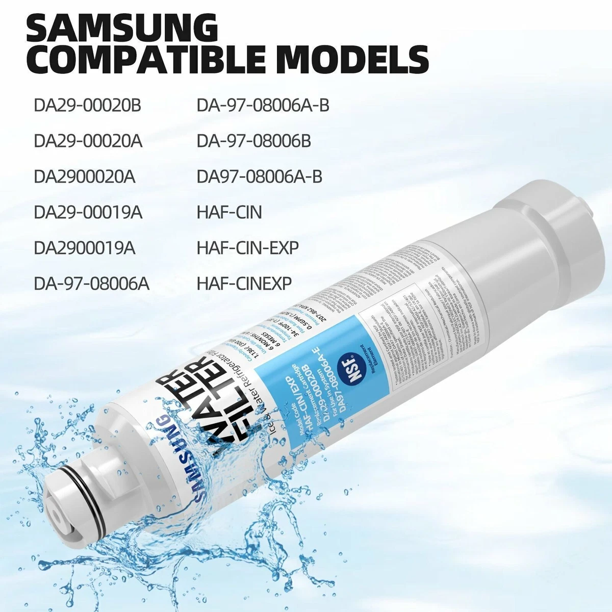 Samsung Genuine HAFCIN/EXP Water Filter For Samsung, 46 OFF