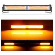 12V LED Amber Visor Flashing 8 modes Beacon Front Grill Roof Exterior Light