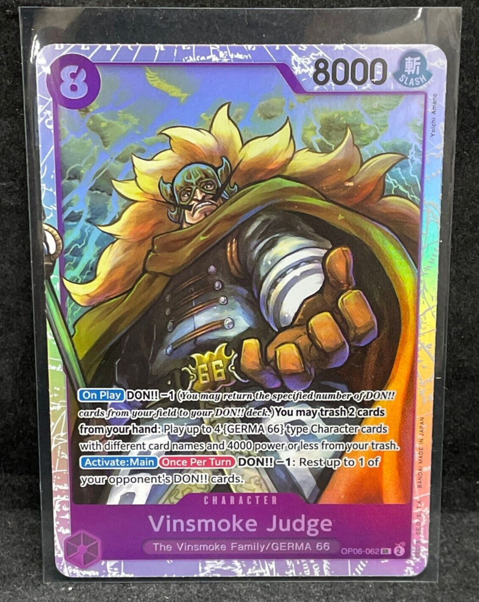 ONE PIECE TCG Wings of the Captain Vinsmoke Judge OP06-062 SR NM-M