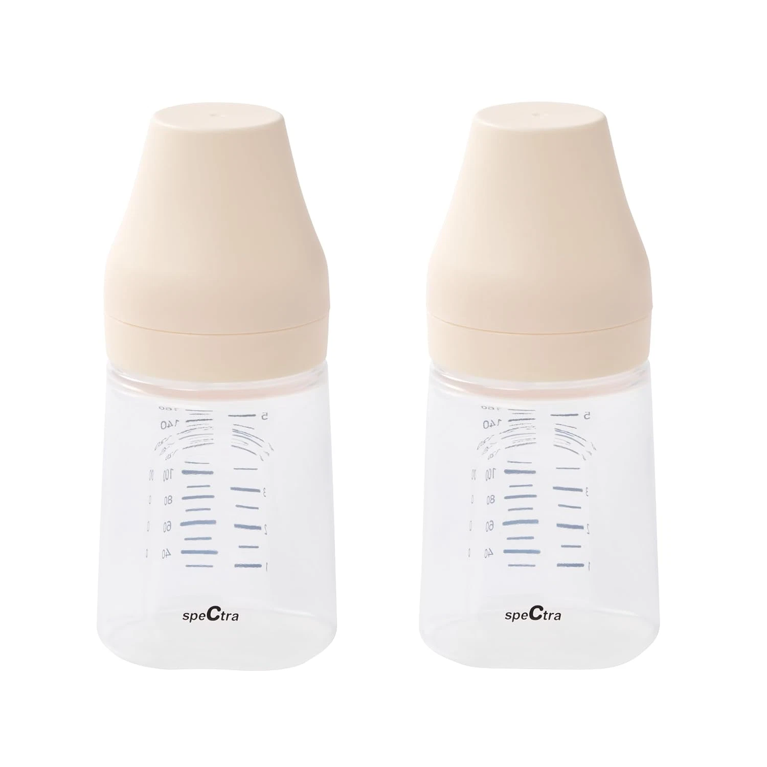 - Wide Neck Baby Bottles - Compatible with Breast Milk Pump Flanges (Pack of 2)