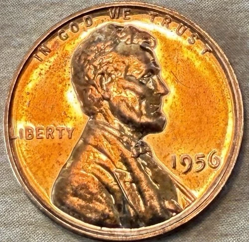 1956 P Lincoln Wheat Penny PROOF UNC T146