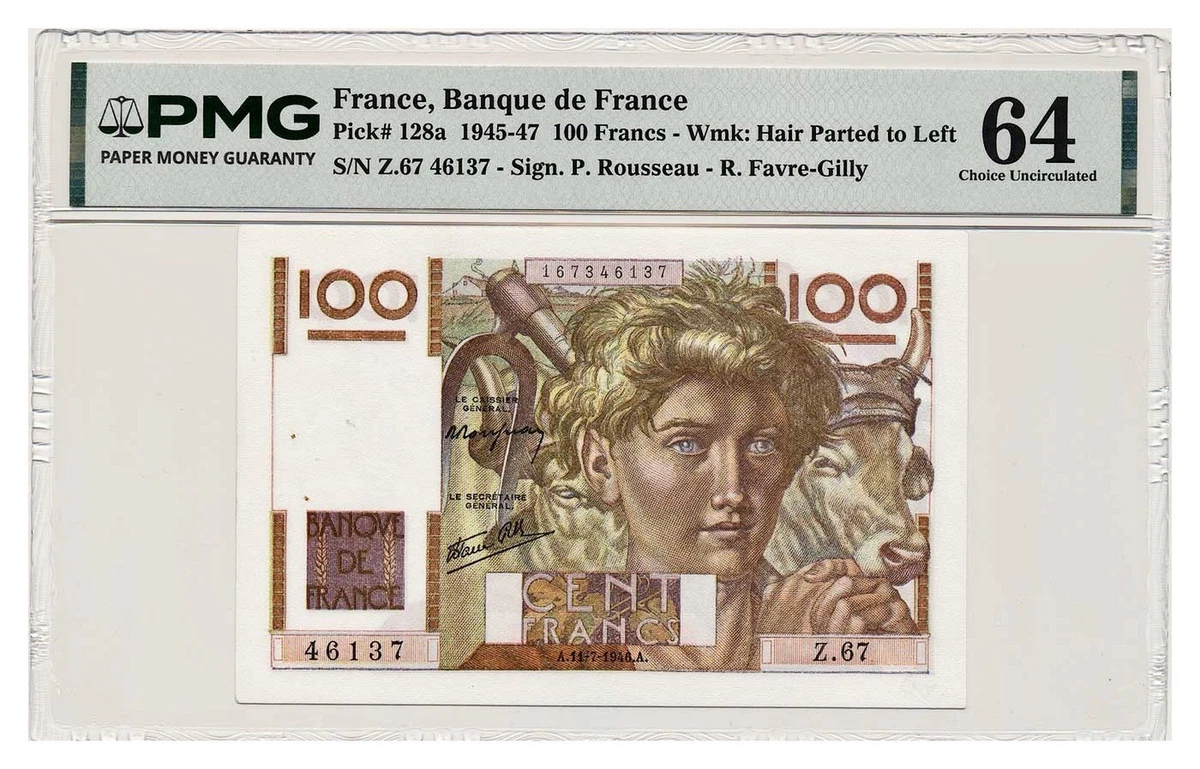完全未使用級 1986年 PMG 64 EPQ フランス France PMG French Paper Money for sale | eBay