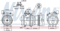 Nissens Kompressor, Klimaanlage 89386 FüR Renault