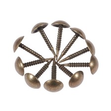 dophee100Pcs Antique Brass Upholstery Tacks Decorative Upholstery Nails Studs