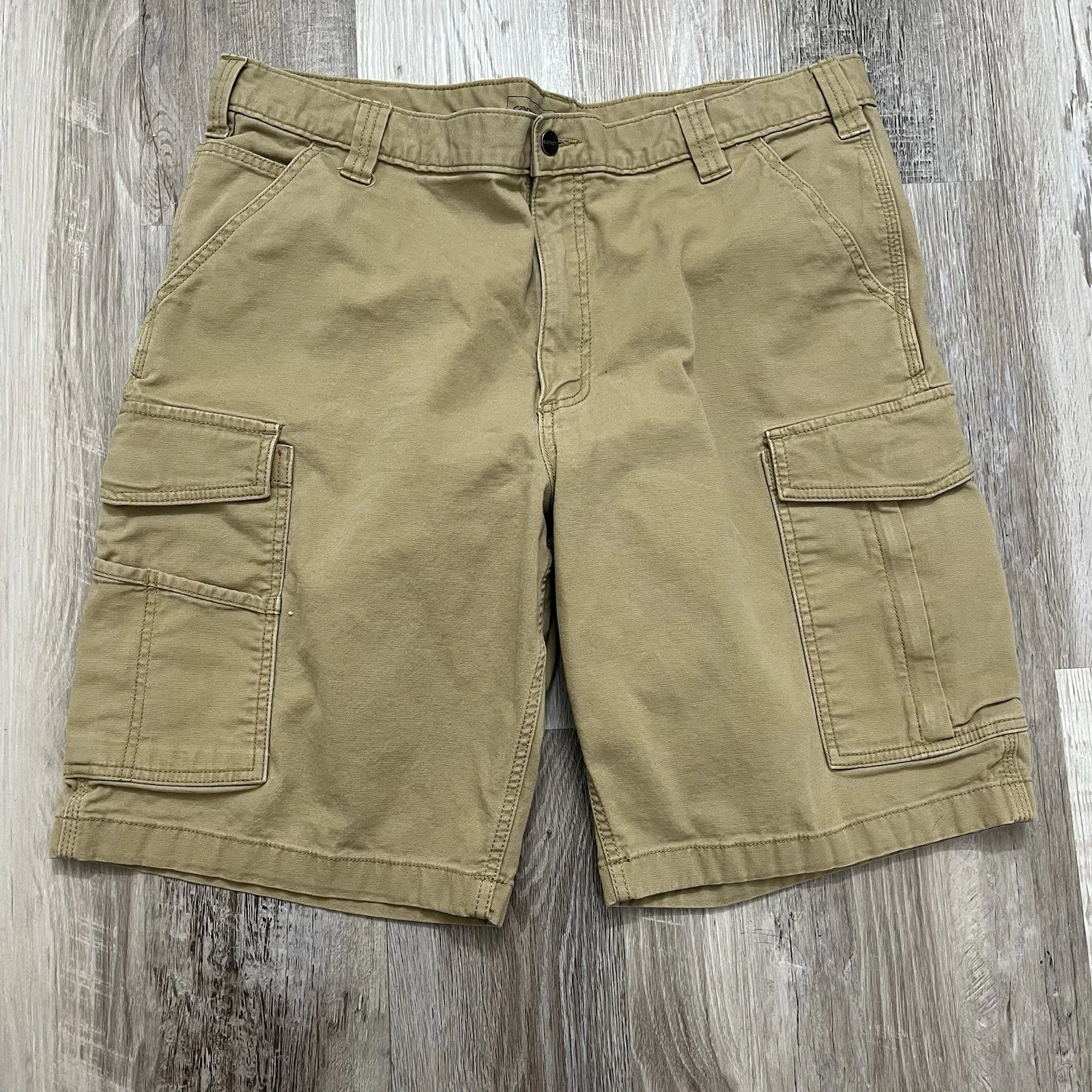 Carhartt Relaxed Fit Cargo Shorts Mens 40 Khaki Workwear Utility