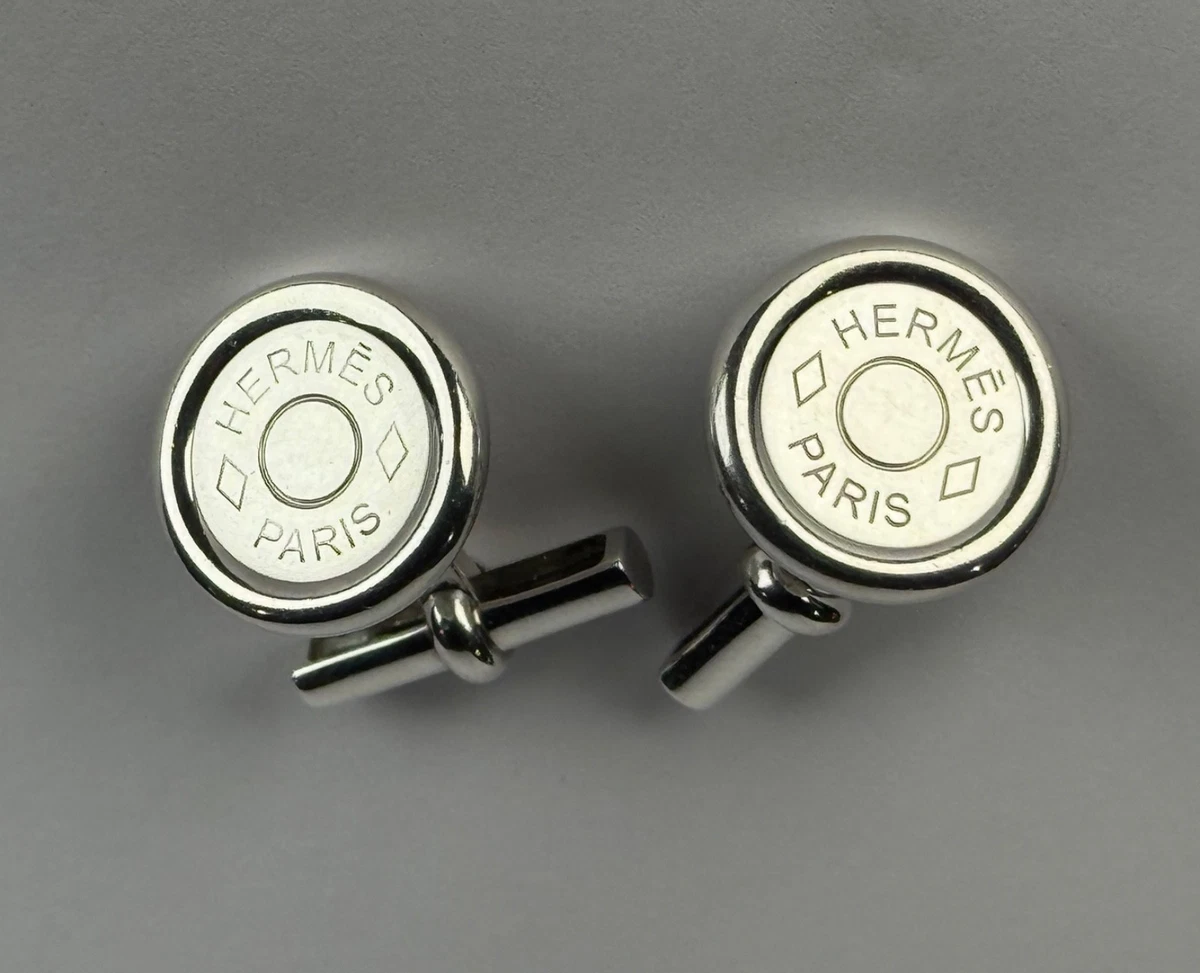 HERMÈS Silver Cufflinks for Men for sale | eBay