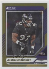 2024 Panini Donruss Gold Press Proof 18/50 Justin Madubuike #49 16wc