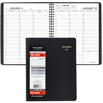 2027 At-A-Glance 70-951-05 Weekly Appointment Book, 7 x 8-3/4''