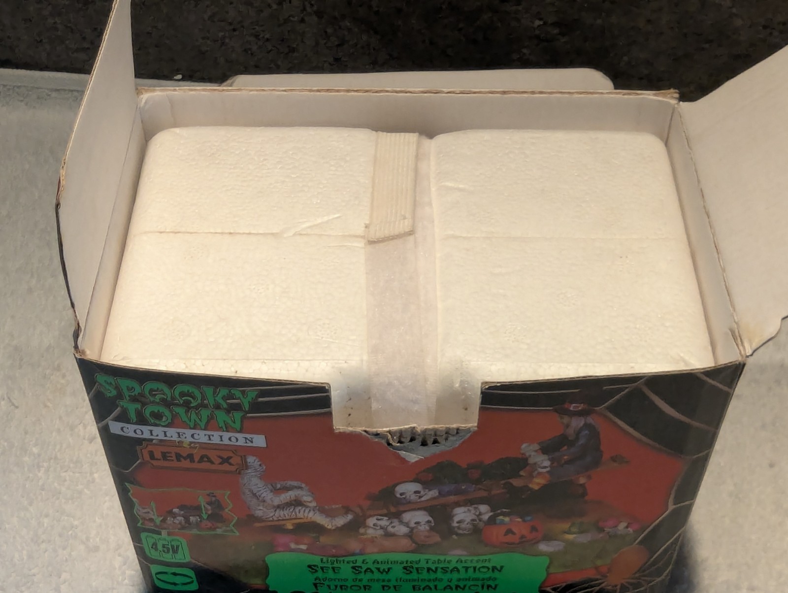 Lemax Spooky Town See-Saw Sensation 14322 Table Accent Halloween Village READ