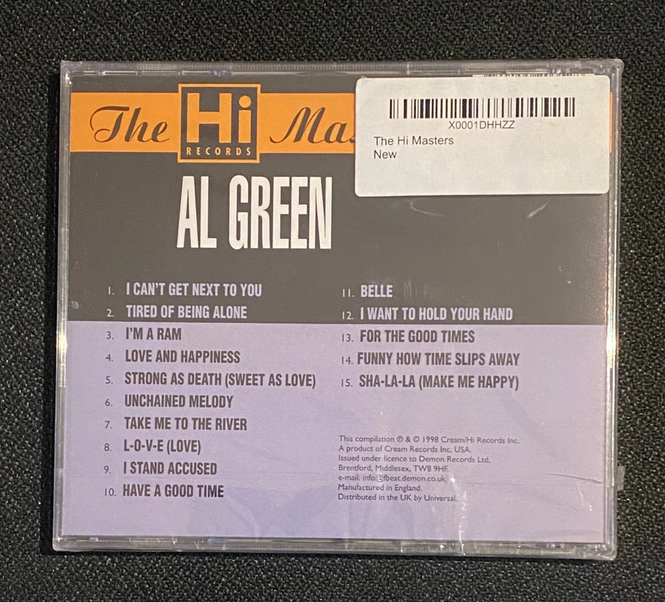 Al Green - The Hi Records Masters - CD Compilation (1998) - New + Sealed - Image 2 of 2