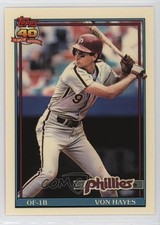 1991 Topps Factory Set Collector's Edition (Tiffany) Von Hayes #15 0b7