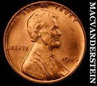 1945 Lincoln Wheat Cent- Red- Choice Gem Brilliant Unc- No Reserve #K2808