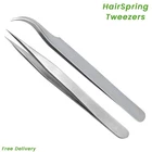 Watchmaker Tweezers for Holding Small Parts, Hairspring Tweezers for Watchmaking