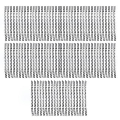 (BLACK)100 Pcs Single -Loop -Spiralbindungsspulen 48 Zähne 4: 1 Tonhöhe 14 3