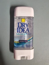 2 PACK Dry Idea Advanced Antiperspirant Deodorant Gel Clear Powder Fresh 3oz