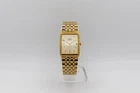 Vintage Seiko Quartz Tank Watch 7N29-5B29 Gold Tone Date Men's Watch - Running