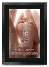 The Tree of Life 2011 Brad Pitt Printed Poster Signed Picture for Movie Fans