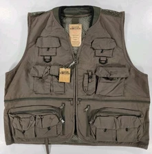 NEW Master Sportsman Rugged Outdoor Fishing Gear Hunting Cargo Vest Mens XL NWT