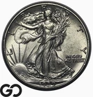1939 Walking Liberty Half Dollar, Frosty Choice BU++