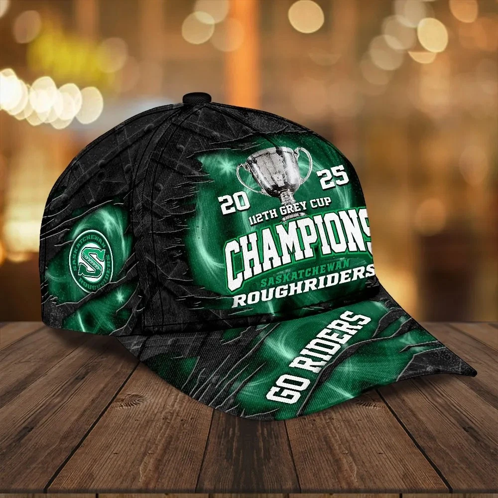 Roughriders 2025 Grey Cup Champions Classic Baseball Cap