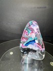Vintage Schmidt Rhea Studio Art Glass Hand Blown Pyramid Paperweight - Signed — photo 5