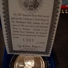2001 George Bush Presdential Inauguration 1 oz .999 Silver Round Box/COA