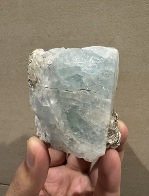 Großer natürlicher Aquamarin (413 g), Afghanistan-Kristall aus altem Lagerbestand (UK-VERKÄUFER)