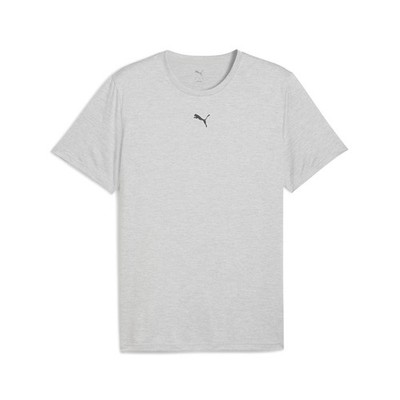PUMA Train All Day Essentials Heather Cat Crew Neck Short Sleeve T-Shirt Mens Si