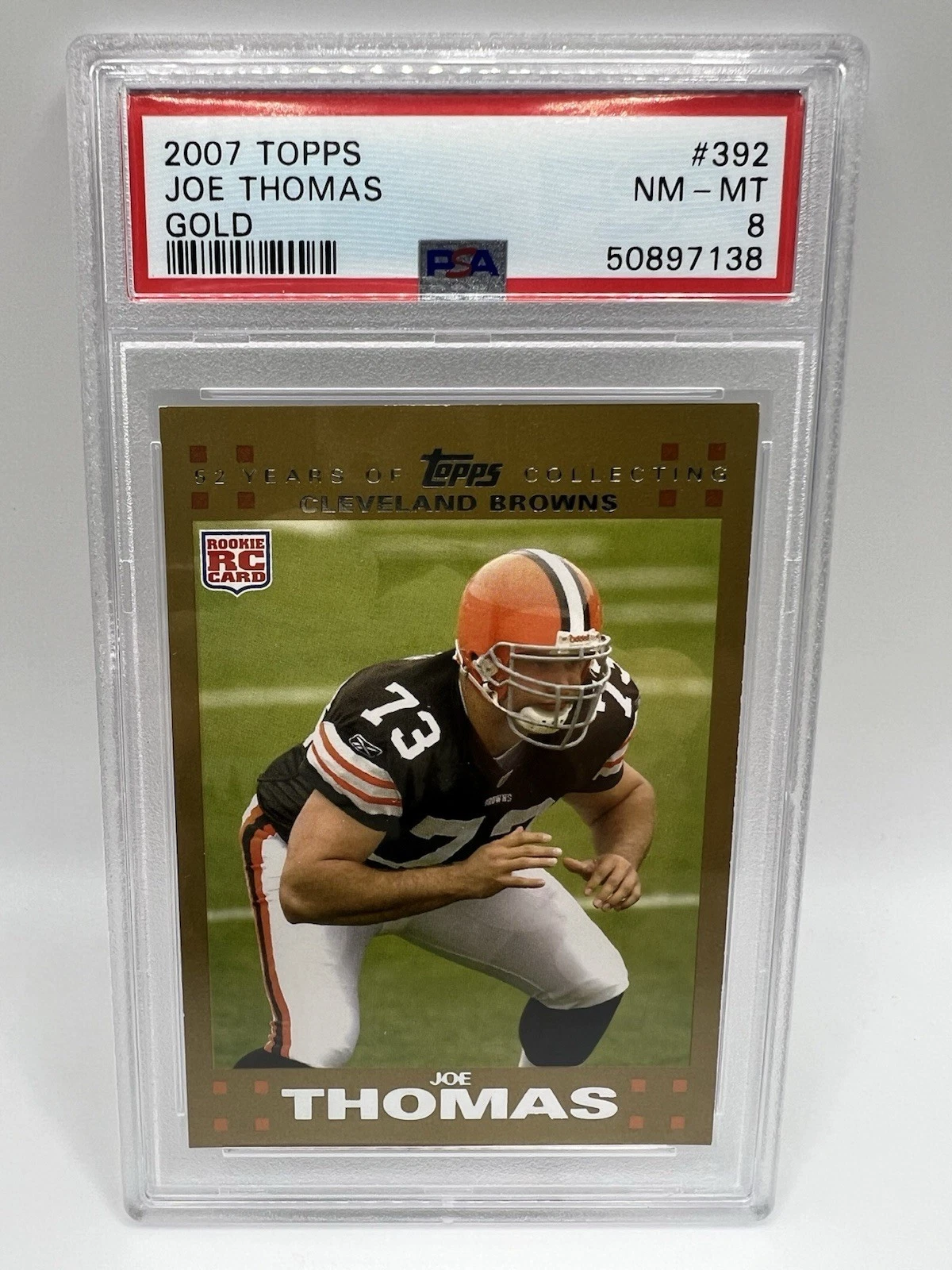 Joe Thomas Topps #392 Gold