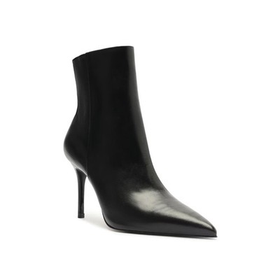 Women's Schutz Mikki Pointed Toe Dress Booties Deep Black