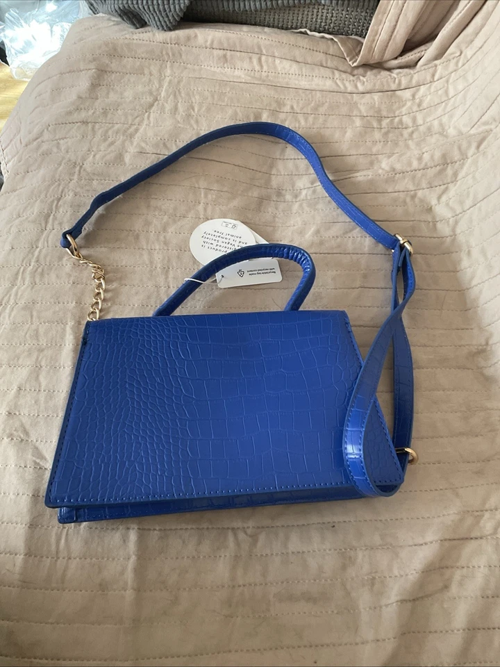 New Look Vegan Blue Handbag Small See Description - Image 4 of 4