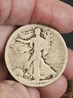 1918 D Walking Liberty Silver Half Dollar Coin 50c US Coin Good Fifty Cent