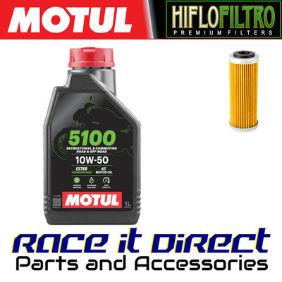 Öl und Filter für Gas Gas MC250 F 2021-2023 MOTUL 5100 & Hiflo