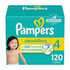 Pampers Swaddlers Sensitive Disposable Diapers - Size 4 - 120ct